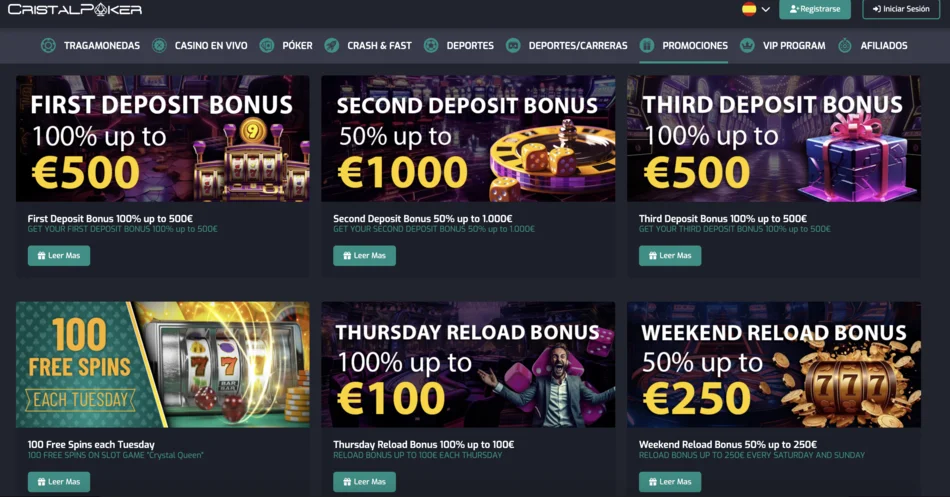 cristal poker casino online