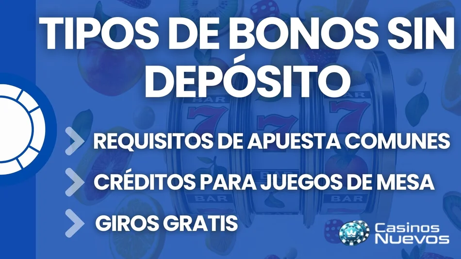 tipos de bonos sin depósito