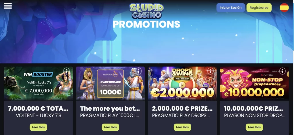 bonos y promociones en stupid casino