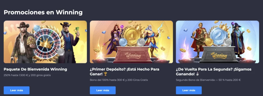 Winning.io Casino promotions