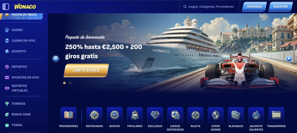  Reseña de Wonaco Casino